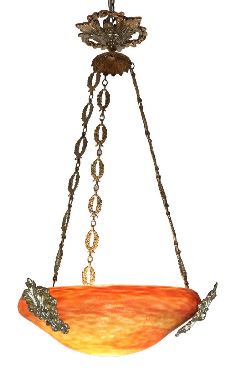 Daum Suspension Chandelier, 1900s