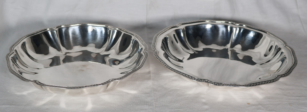 925 Sterling Silver Vegetable Dish, Greek, Mid-20th Century-photo-3