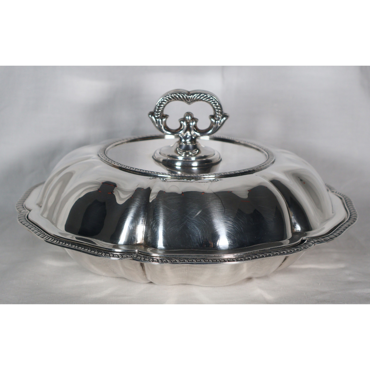 925 Sterling Silver Vegetable Dish, Greek, Mid-20th Century