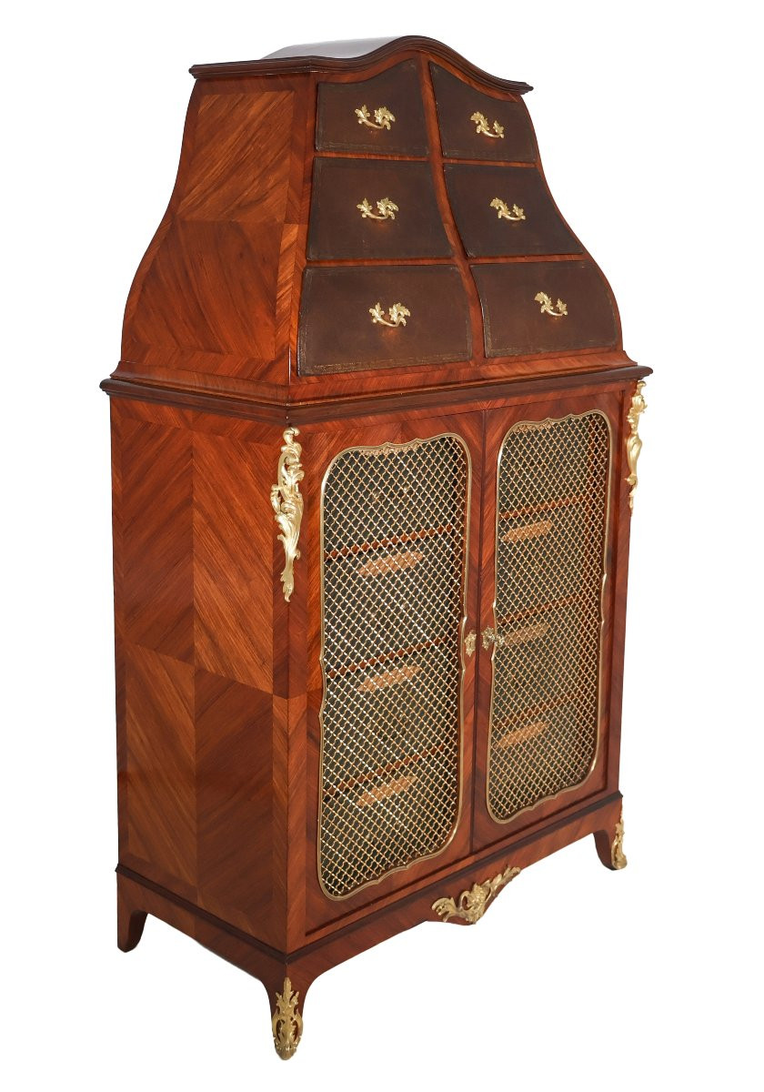 Meuble Cartonnier Louis XV, Fin XIXe – Estampillé Raulin-photo-1
