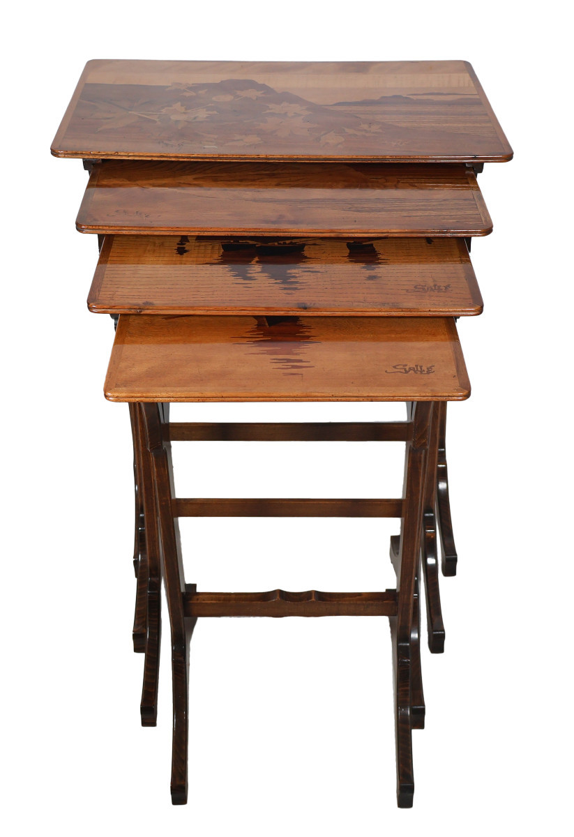  émile Gallé, Suite Of Four Nesting Tables 