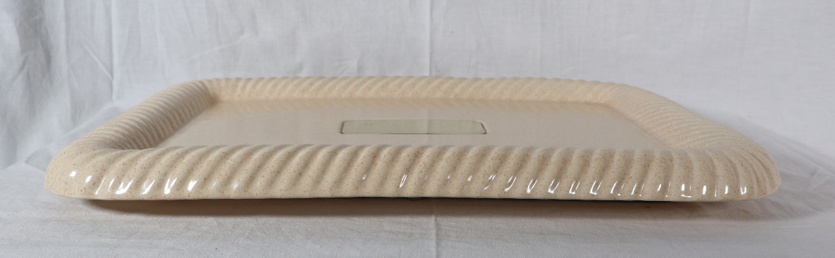 Ceramic Serving Tray – Tommaso Barbi, Italy, 1960s-photo-3