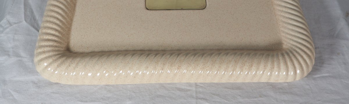 Ceramic Serving Tray – Tommaso Barbi, Italy, 1960s-photo-1