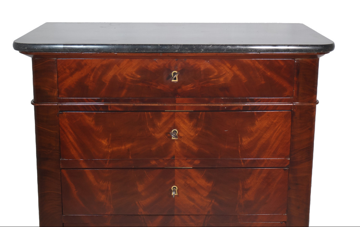 Small Mahogany Chest Of Drawers From The Restoration Period -photo-4