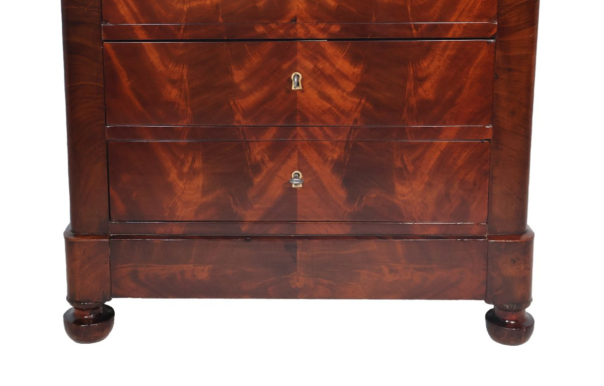 Small Mahogany Chest Of Drawers From The Restoration Period -photo-4