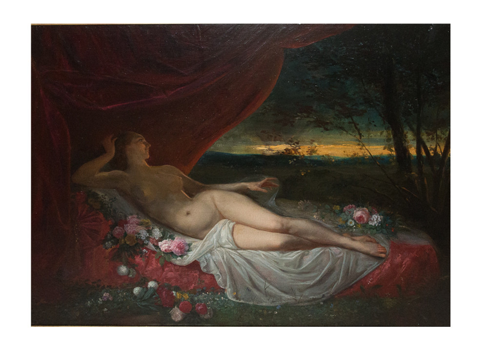 Oil On Panel Jean-louis Victor Viger Du Vigneau (1819–1879)-photo-2