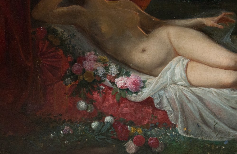 Oil On Panel Jean-louis Victor Viger Du Vigneau (1819–1879)-photo-6