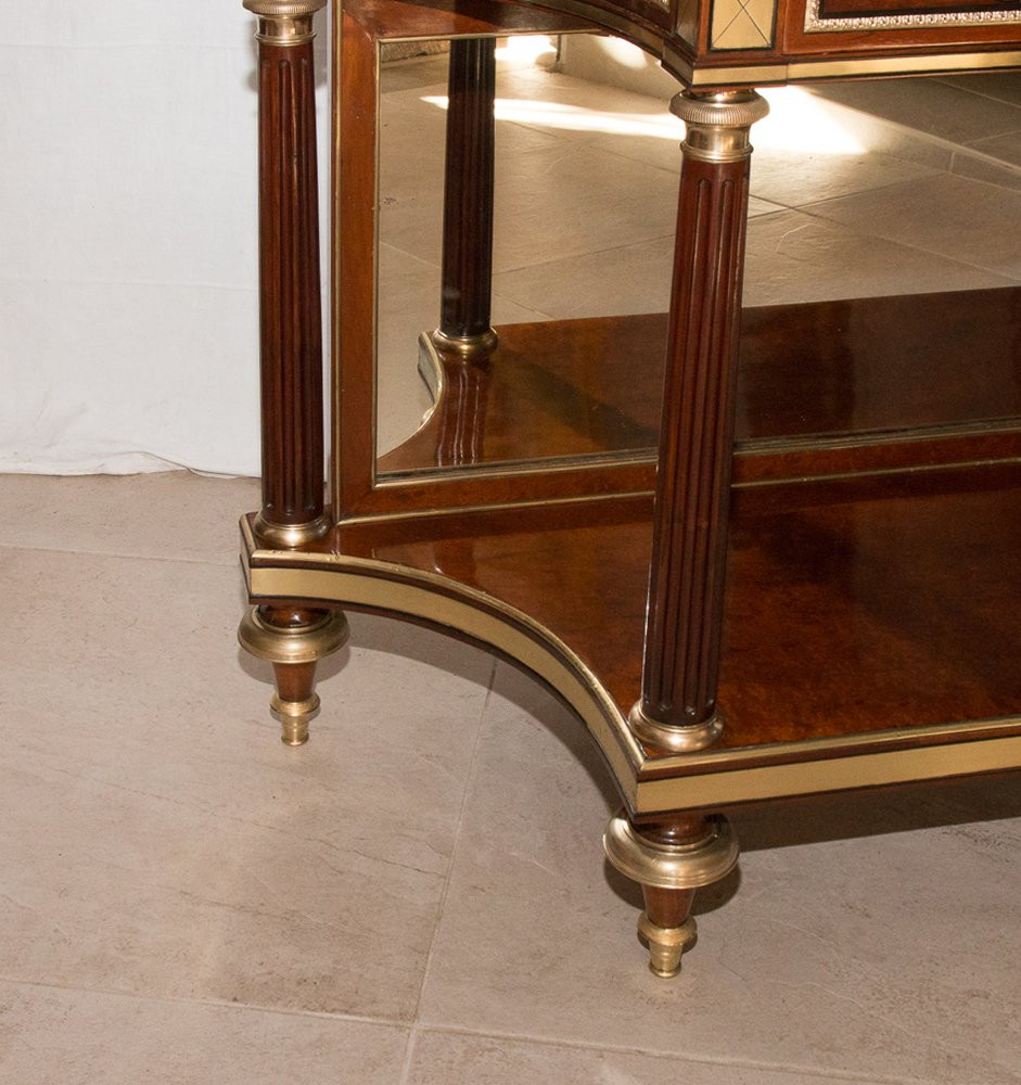 Console en acajou  époque Louis XVI fin 18ème siècle -photo-8