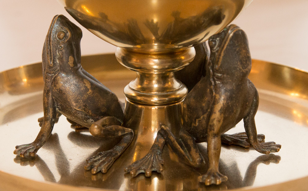 Lidded Pot In Gilt Bronze Maison Alphonse Giroux 1870-photo-3