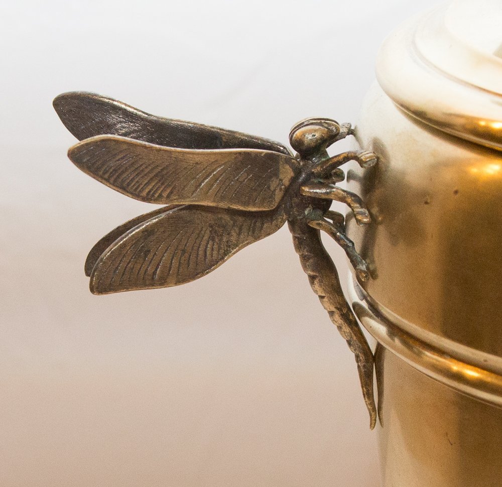 Lidded Pot In Gilt Bronze Maison Alphonse Giroux 1870-photo-2