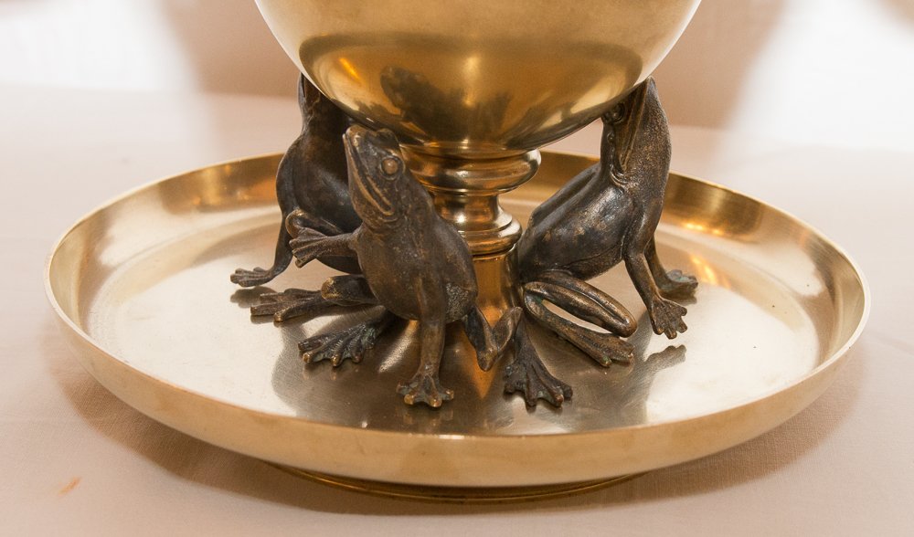 Lidded Pot In Gilt Bronze Maison Alphonse Giroux 1870-photo-4