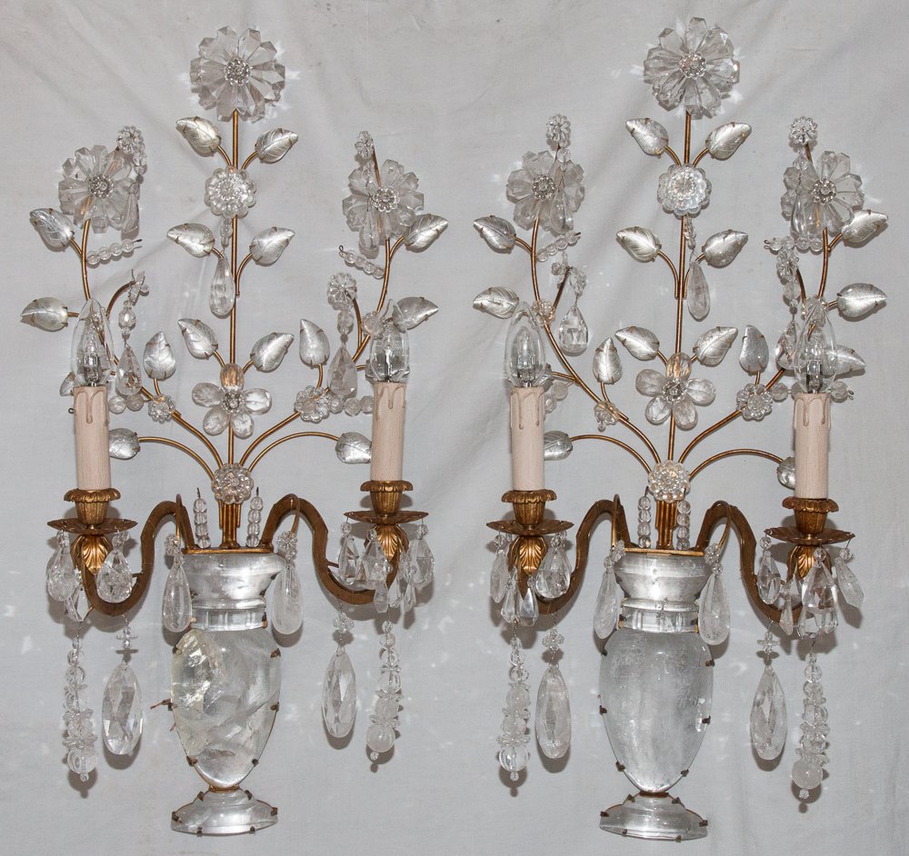 Pair Of Wall Lights From Maison Baguès, Paris Circa 1960-photo-2