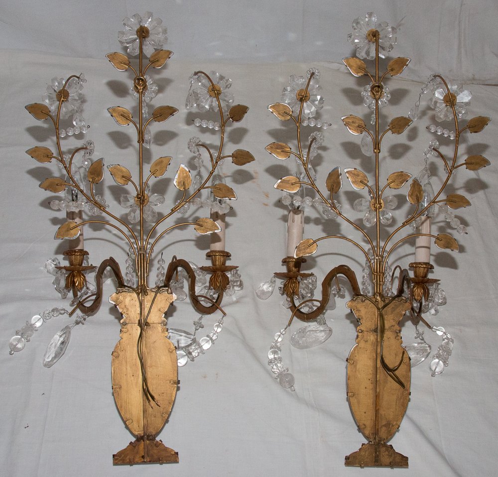 Pair Of Wall Lights From Maison Baguès, Paris Circa 1960-photo-4