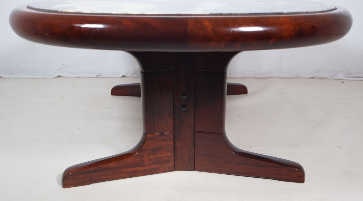 Scandinavian Oval Coffee Table From The 80s-photo-3