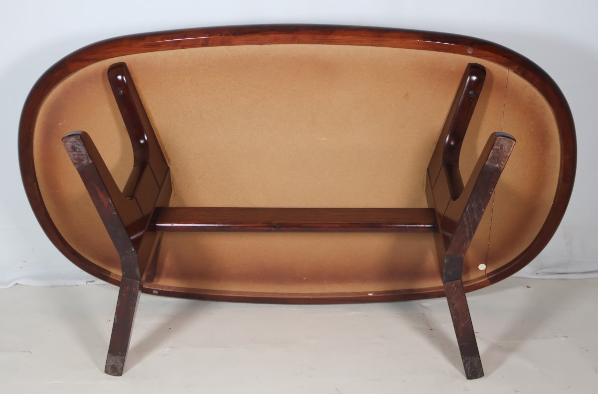 Scandinavian Oval Coffee Table From The 80s-photo-6