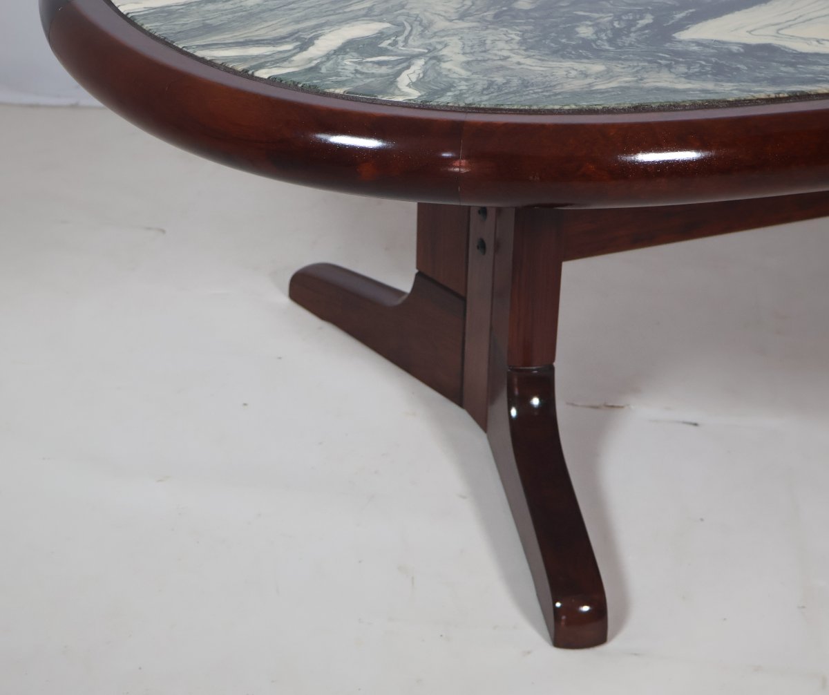 Scandinavian Oval Coffee Table From The 80s-photo-7
