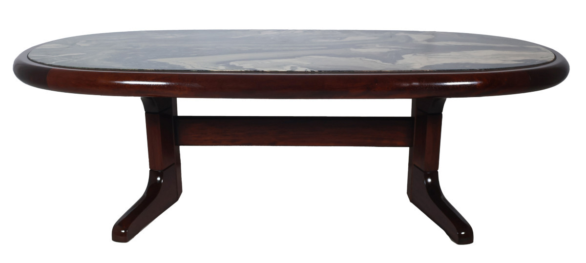 Scandinavian Oval Coffee Table From The 80s