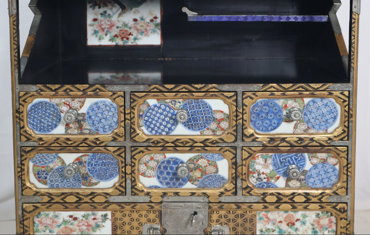 Cabinet japonais dit Shodana  époque Meiji 1868-1912-photo-8