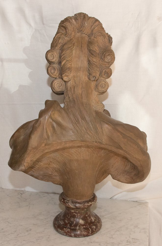 Madame Du Barry After Caffiéri In Terracotta, 19th Century -photo-6