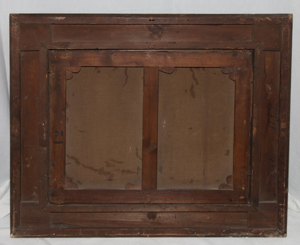 Huile sur toile, école de Barbizon, XIXe siècle-photo-6