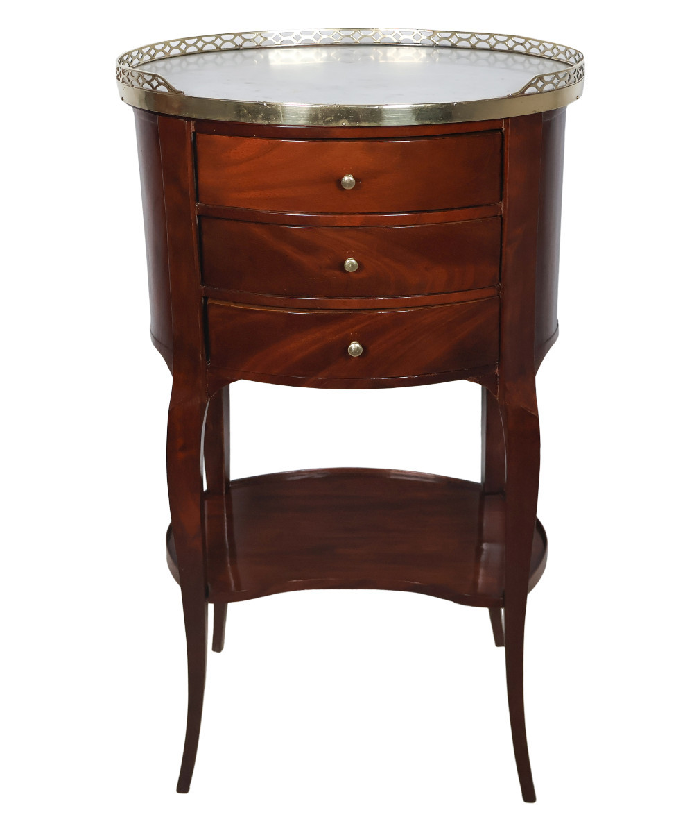 Table de salon en acajou époque Transition XVIII siècle