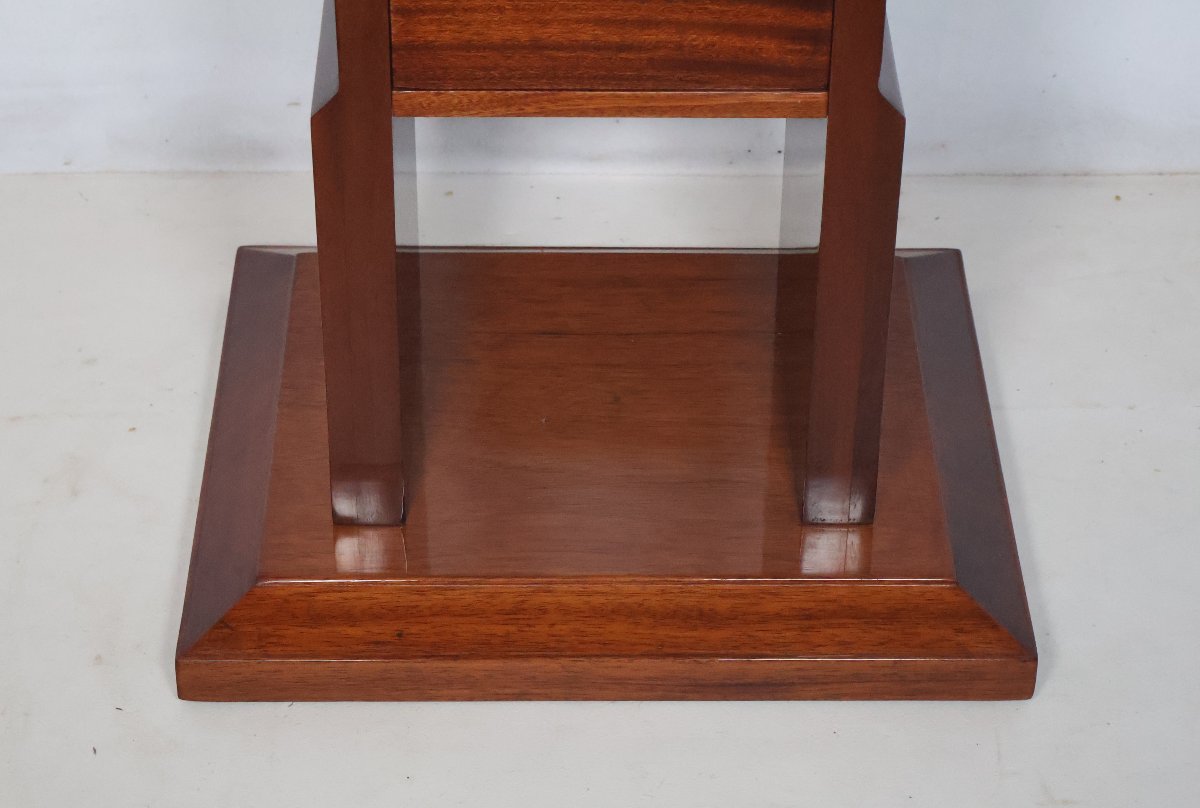 Art Deco Mahogany Game Table-photo-7
