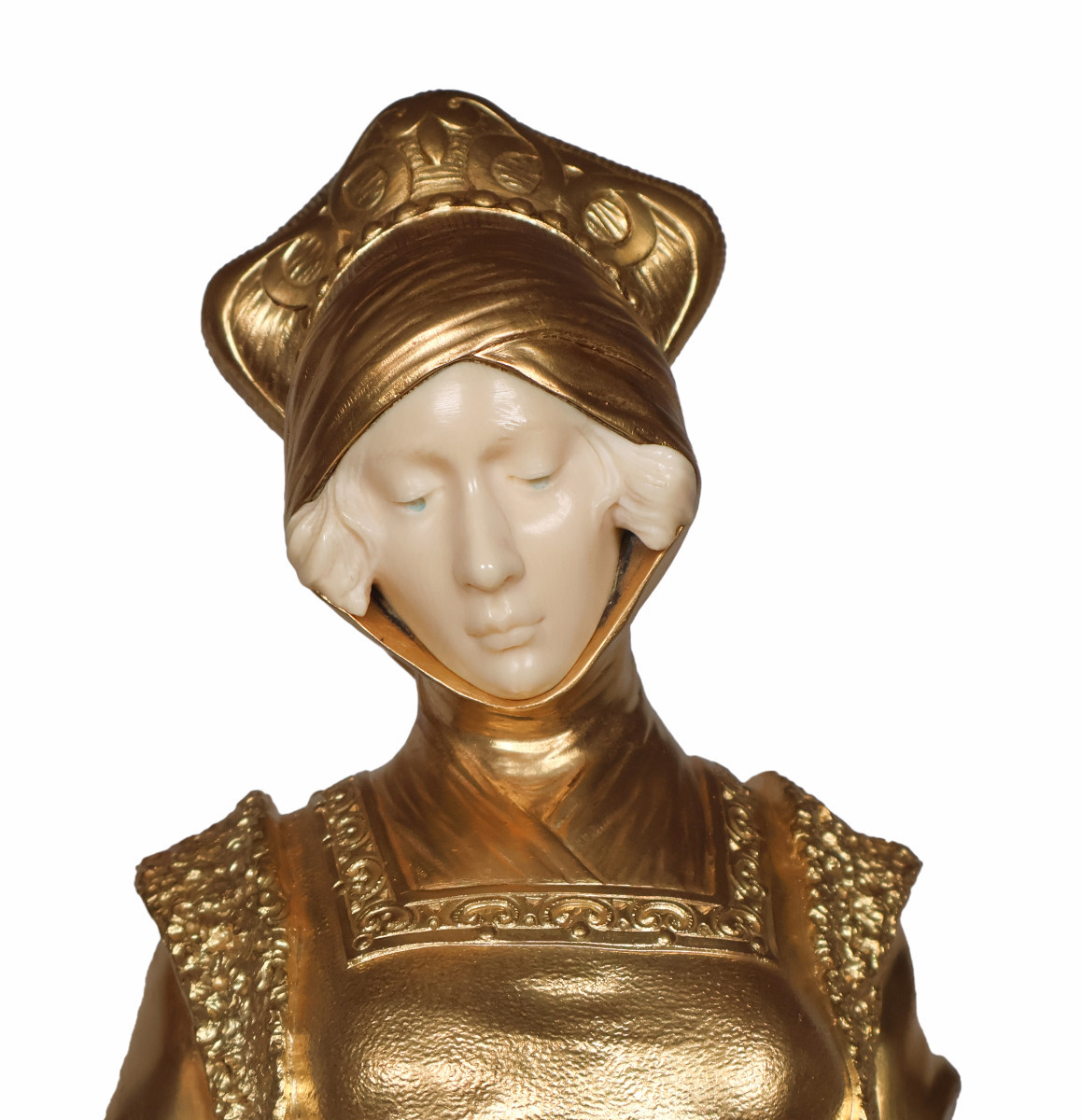  Art Deco Period Chryselephantine Bronze Dominique Alonzo -photo-4