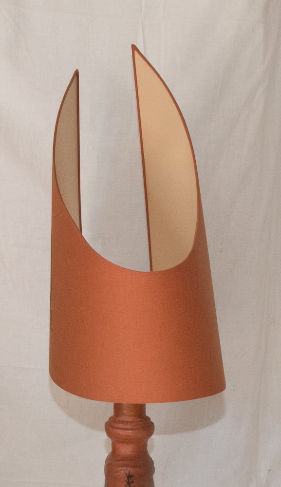 Lampe en terre rouge Jean Marais 1913-1998-photo-4