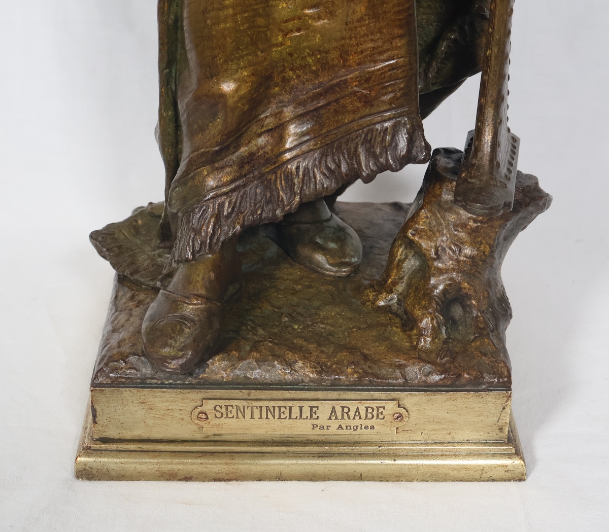 Bronze Arab Sentinel By Anglès, Late 19th Century-photo-4