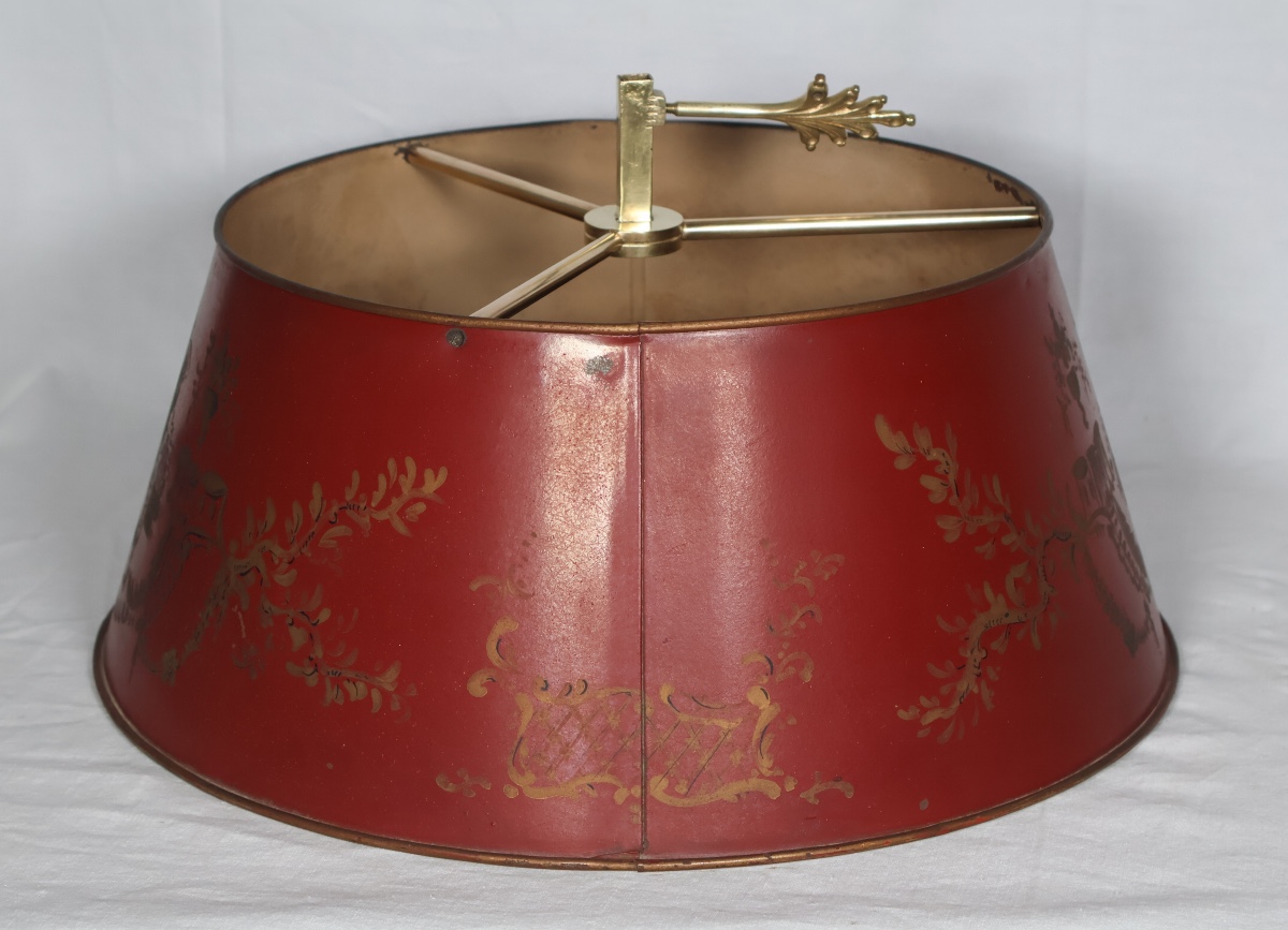 Lampe bouillotte en bronze doré fin XIXe -photo-4