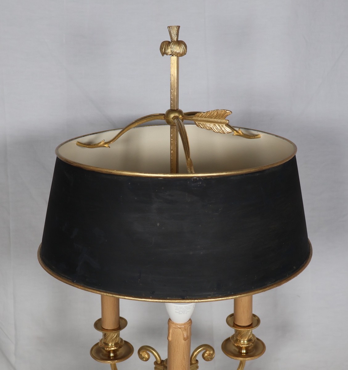 Louis XVI Period Gilt Bronze Bouillotte Lamp-photo-2