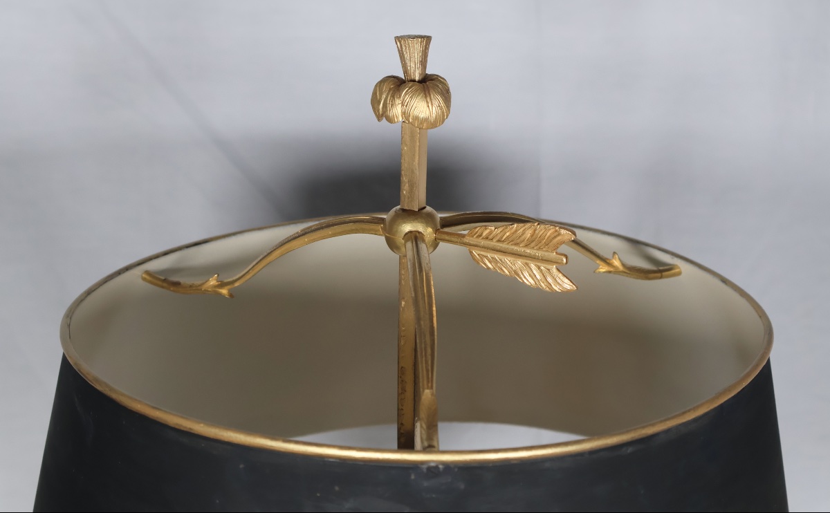 Louis XVI Period Gilt Bronze Bouillotte Lamp-photo-1