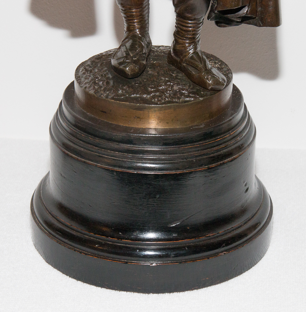  Bronze "le Joueur De Flûte" Signé Calmels 1822-1906-photo-4