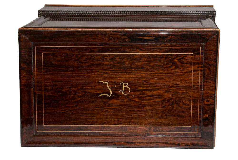    Coffret formant écritoire Époque Napoléon III-photo-3