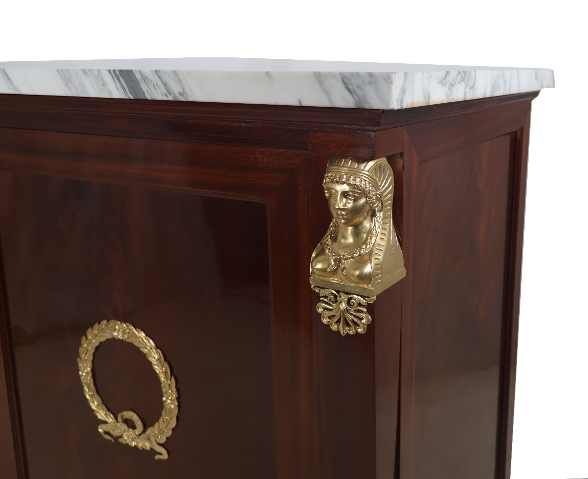  First Empire Style Mahogany Sideboard, Late 19th Century.-photo-3
