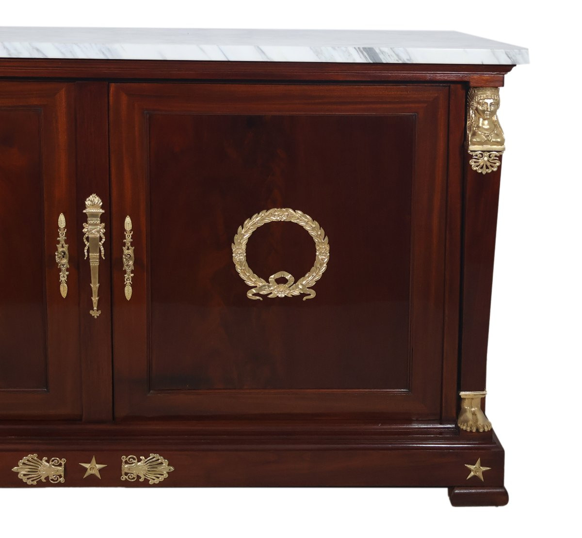  First Empire Style Mahogany Sideboard, Late 19th Century.-photo-2