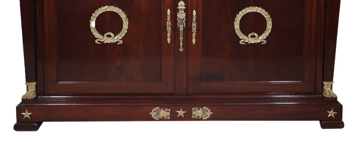  First Empire Style Mahogany Sideboard, Late 19th Century.-photo-3