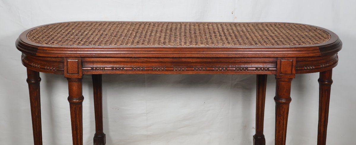 Louis XVI Style Piano Bench, Late 19th Century-photo-1