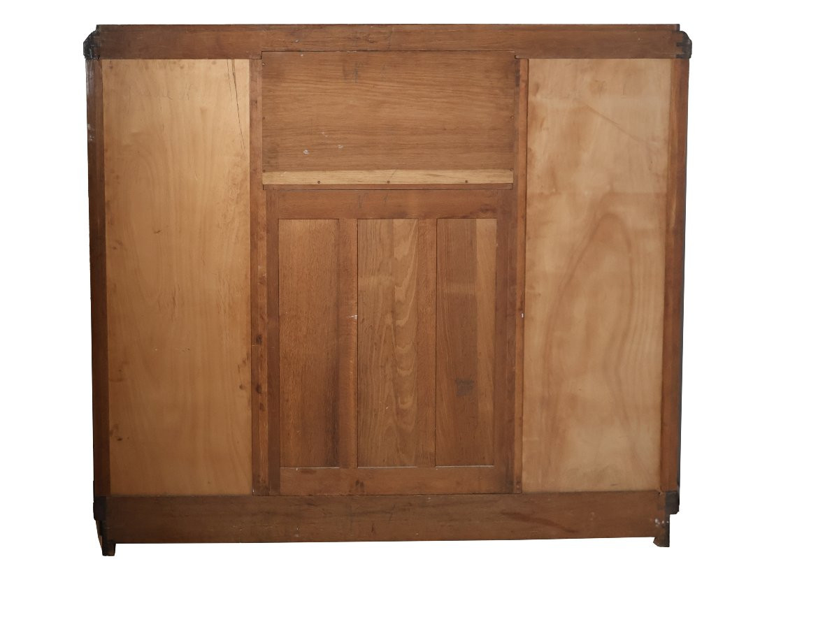 Bibliothèque en noyer Louis Majorelle (1859-1926) époque Art Déco-photo-5