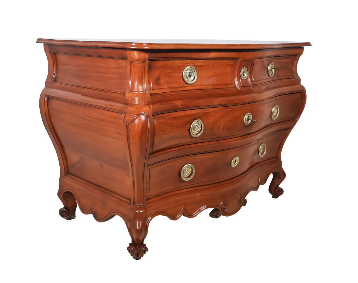  Commode Tombeau Bordelaise En Merisier époque XVIIIe siècle-photo-2