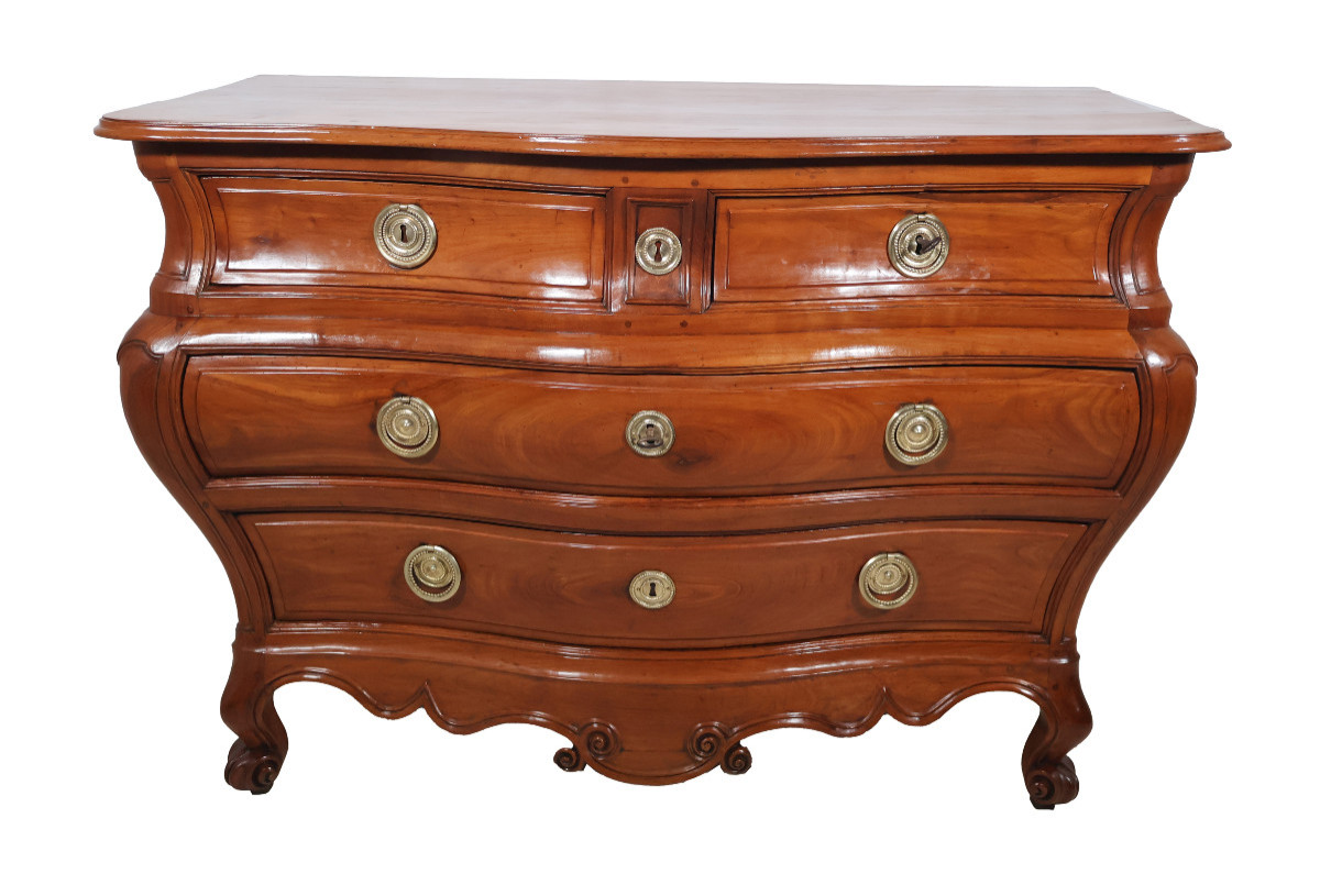  Commode Tombeau Bordelaise En Merisier époque XVIIIe siècle