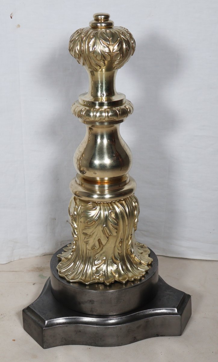 Large Pair Of Gilt Bronze Doorstops From The Napoleon III Period-photo-6