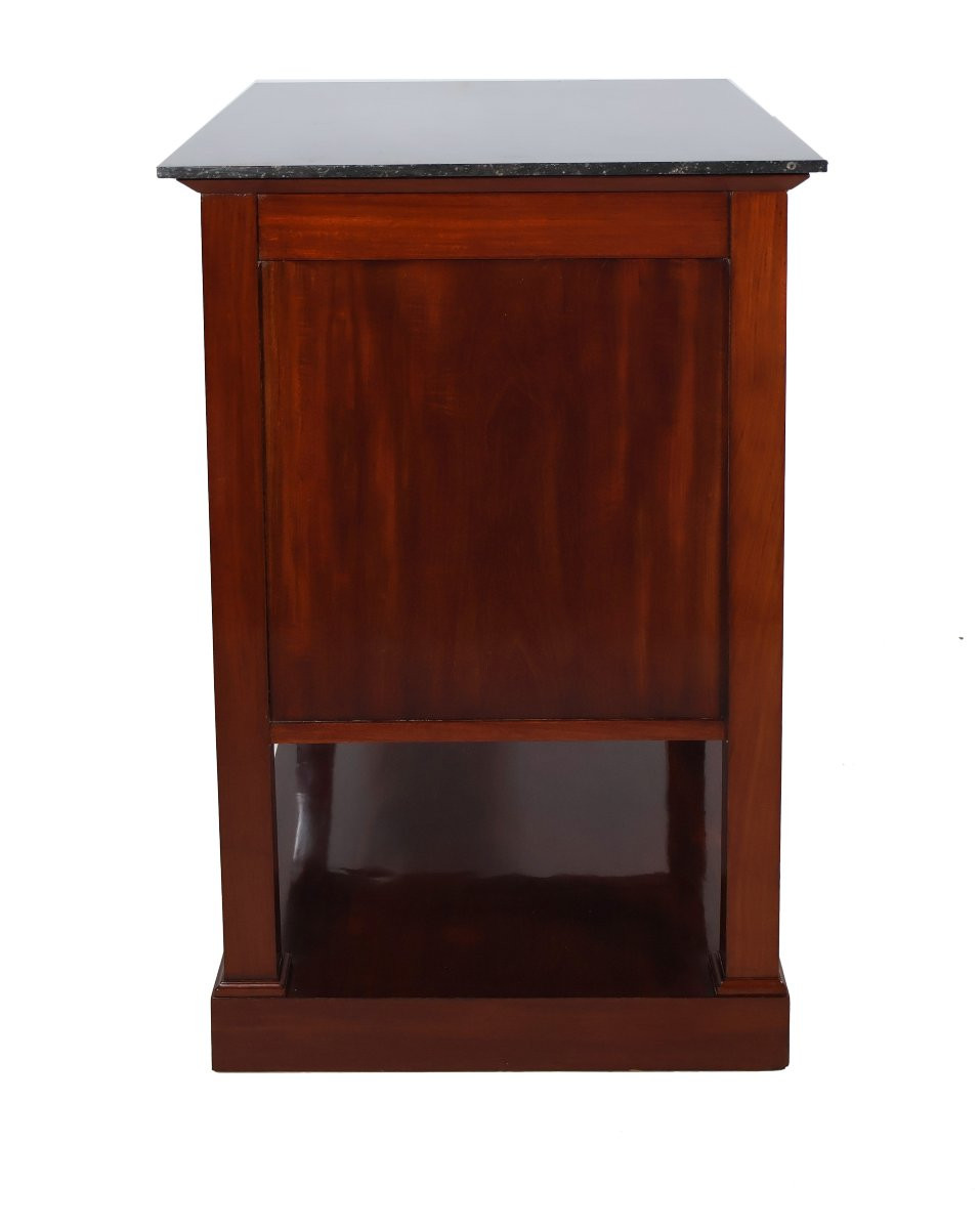 A Mahogany Writing Desk And Occasional Table From The Empire Period.-photo-2