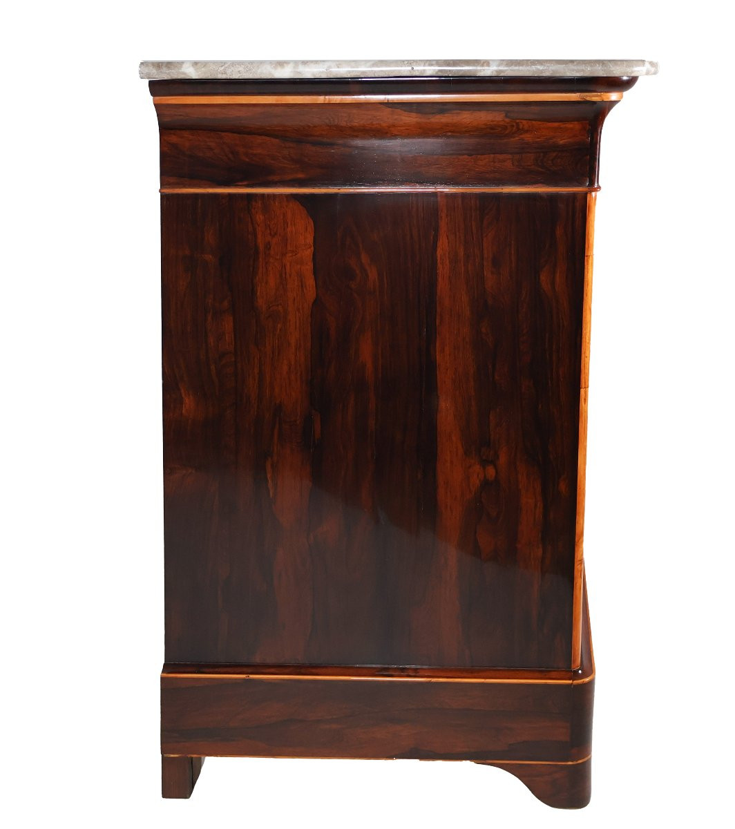 Rosewood And Lemonwood Chest Of Drawers Charles X Period-photo-2