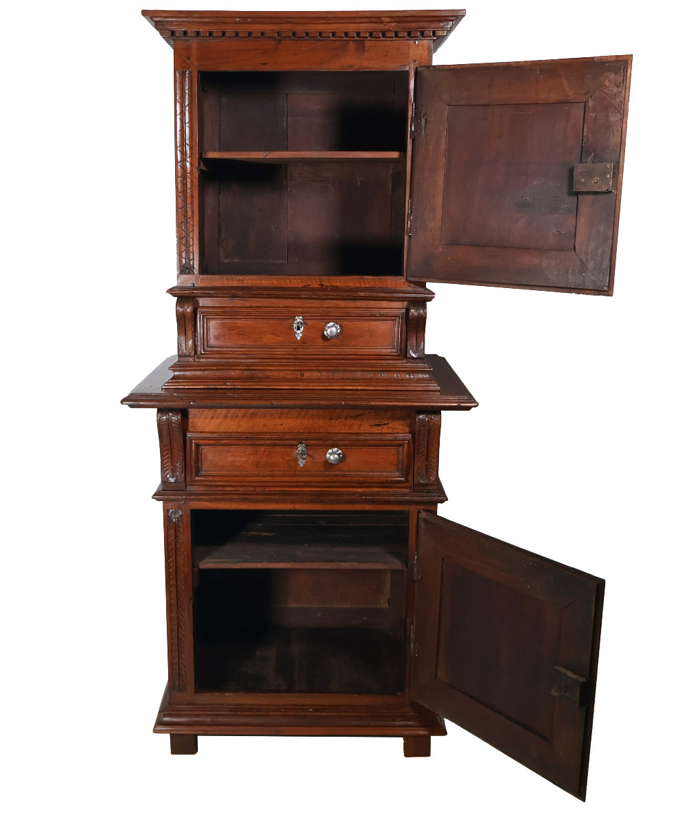 Walnut Cabinet, Louis XIII Period-photo-4