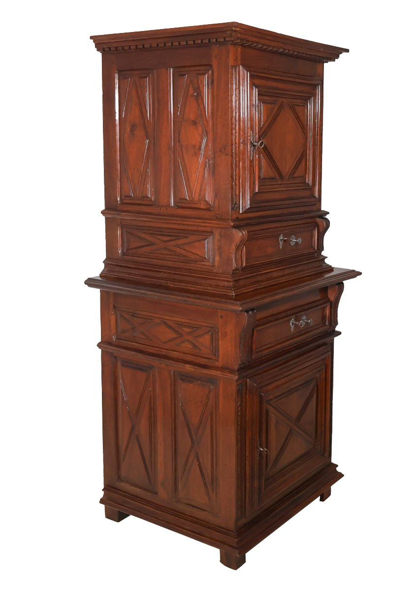 Walnut Cabinet, Louis XIII Period-photo-1