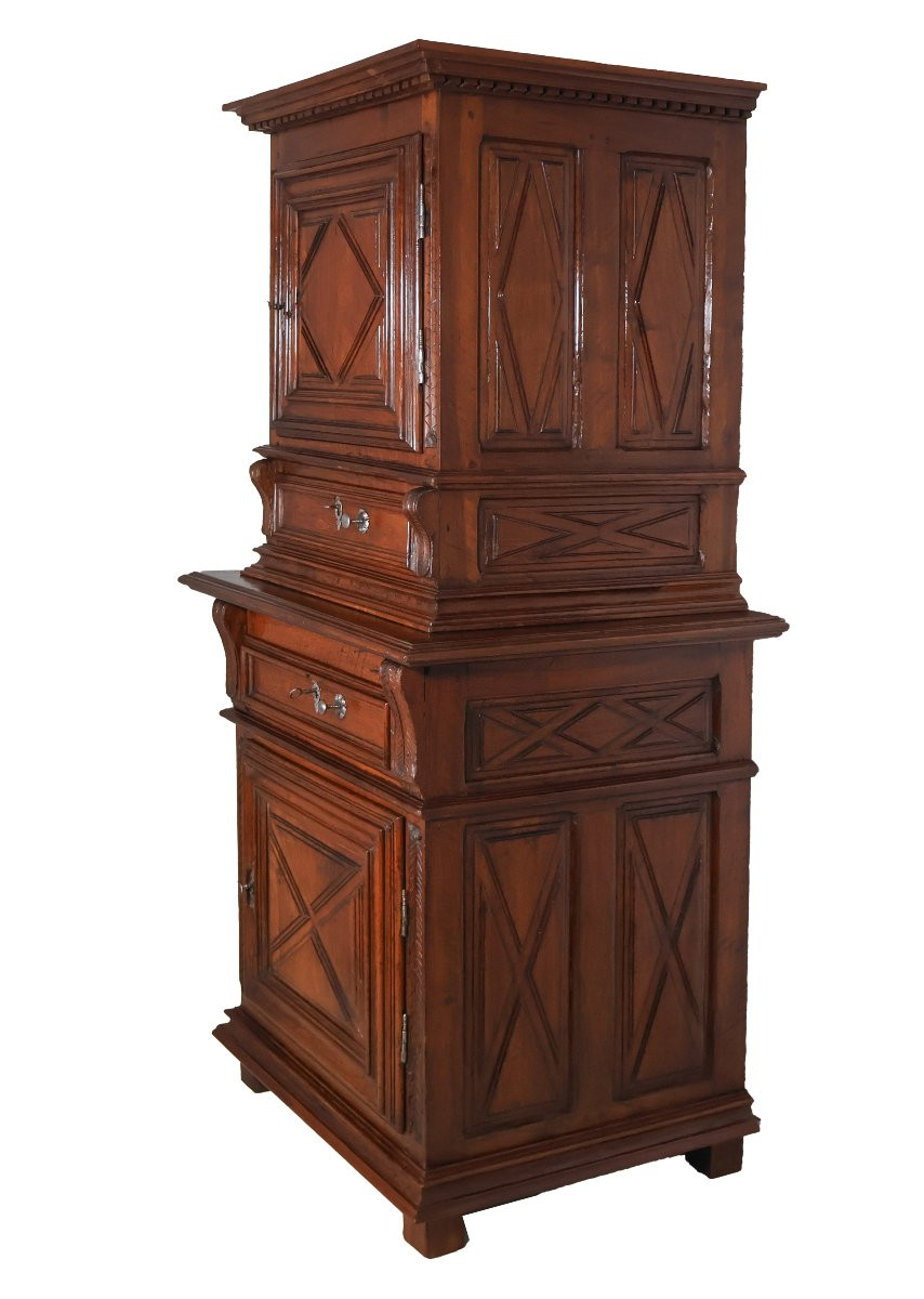 Walnut Cabinet, Louis XIII Period-photo-2