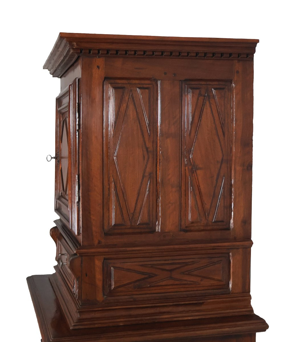 Walnut Cabinet, Louis XIII Period-photo-5