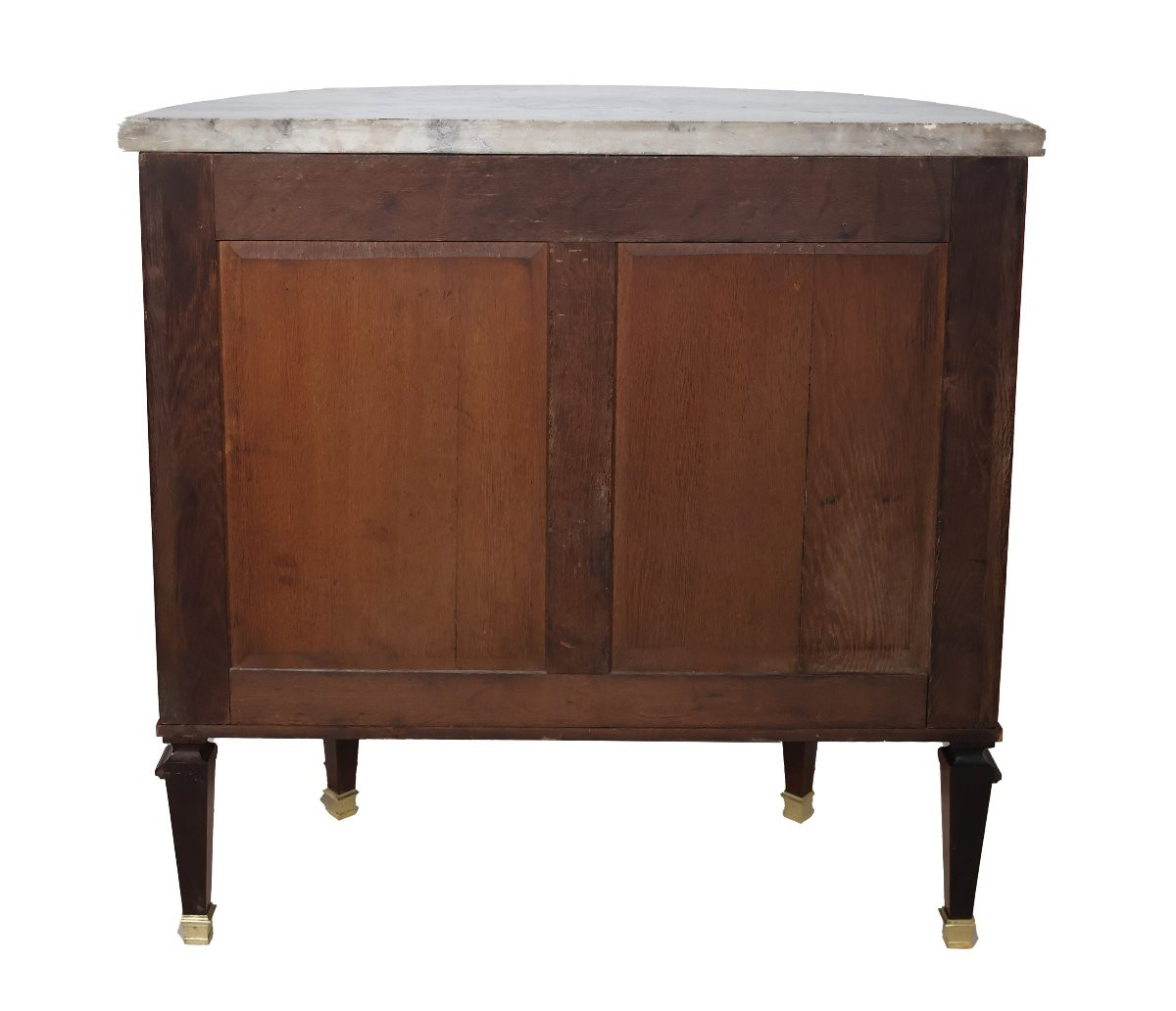 Meuble demi-lune de style Louis XVI fin XIXe siècle -photo-6