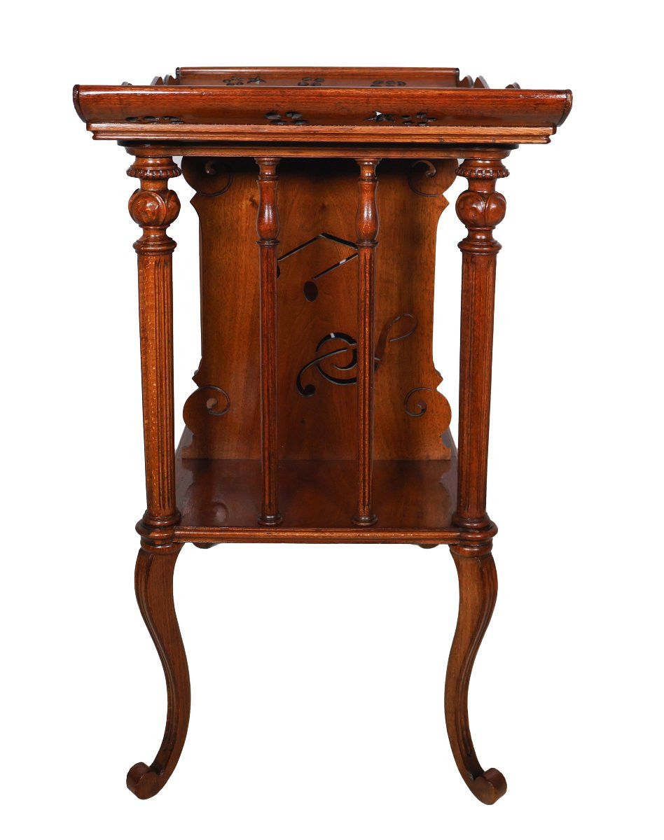 Table à musique EMILE GALLÉ (1846-1904) époque art nouveau-photo-1